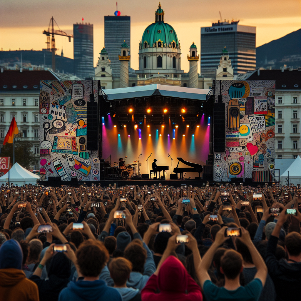 Koncert med lys og publikum i fokus