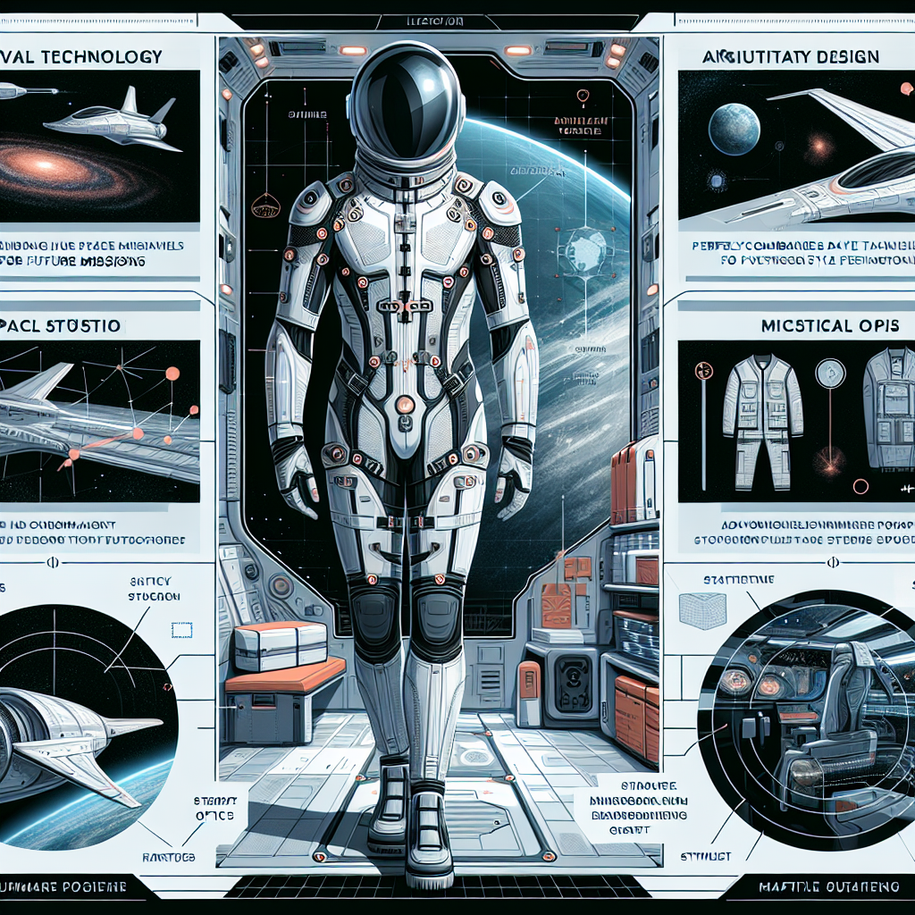 Illustration af futuristisk rumdragt i cockpit med galakseudsigt