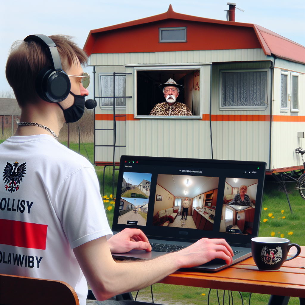 “Ny Teknologi Giver Eneboer i Polsk Trailerpark Mulighed for Virtuel Jodling.”