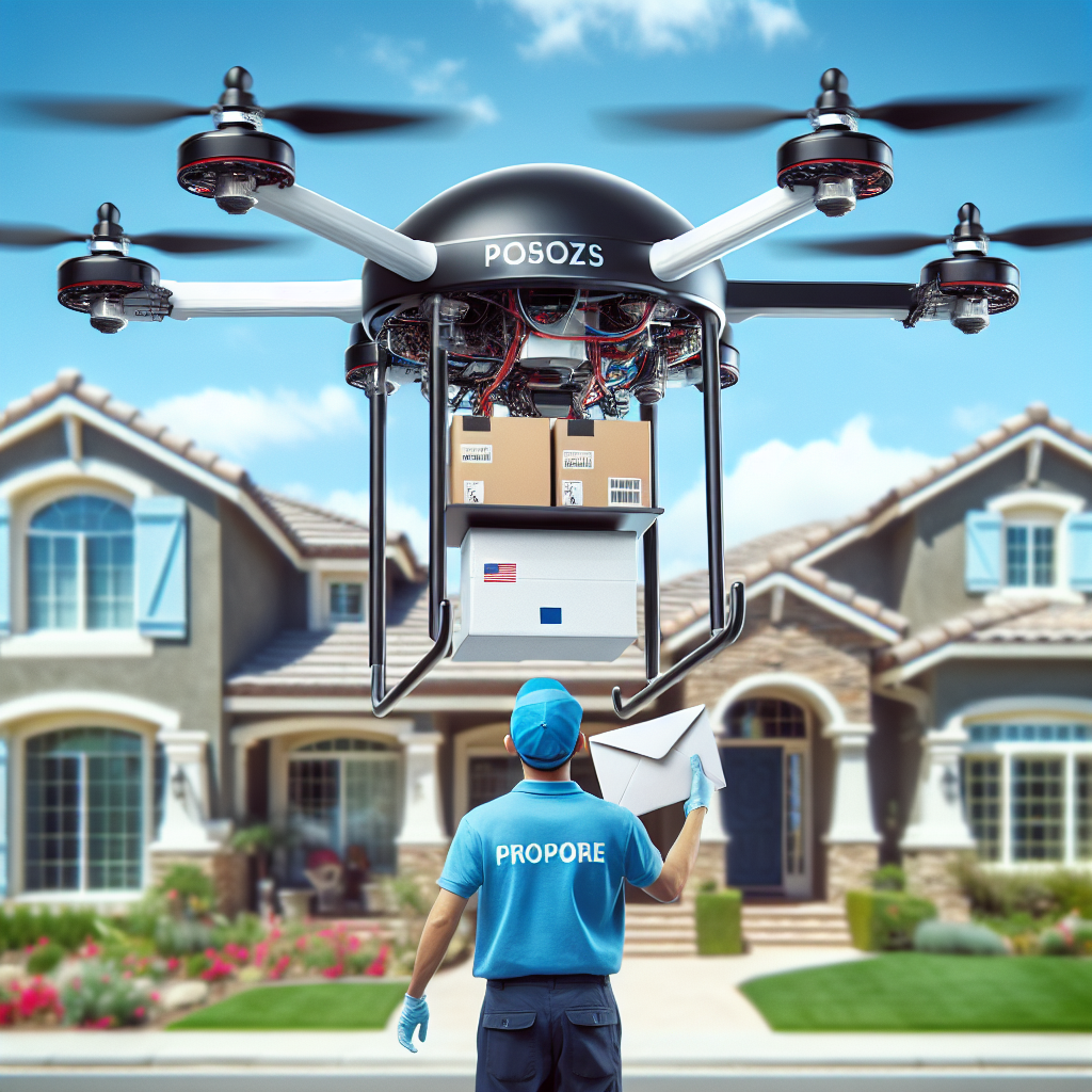“Avanceret Dronepost: Ny Teknologi Udskifter Postbuddet i Millionvilla-kvarterer”