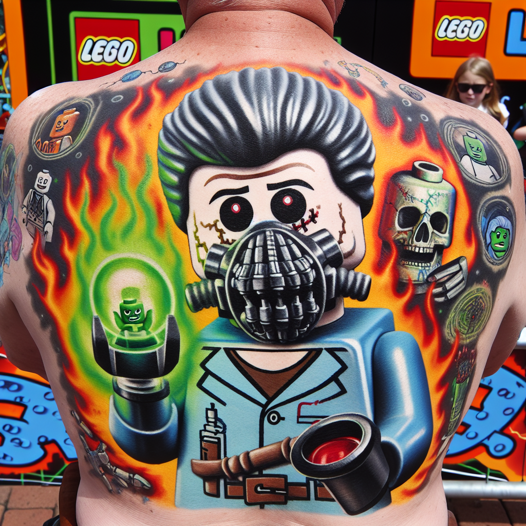 “Ukendt Mand Skaber Kontrovers med Grim Tattovering af Videnskabstema i Legoland”