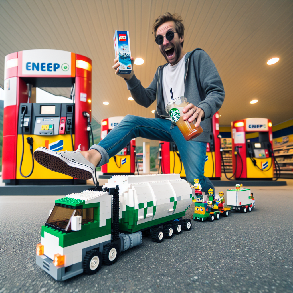 “Lego-byggeren ‘Terroriserer’ Med Kreasjoner på Norsk Tankstation: Fantasi Uden Grænser”