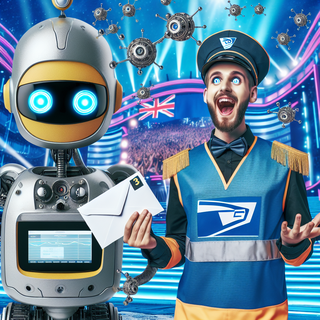 “Robotleverancer aflyser det traditionelle postbud i vanvittig teknologisk debut ved international Melodi Grand Prix.”