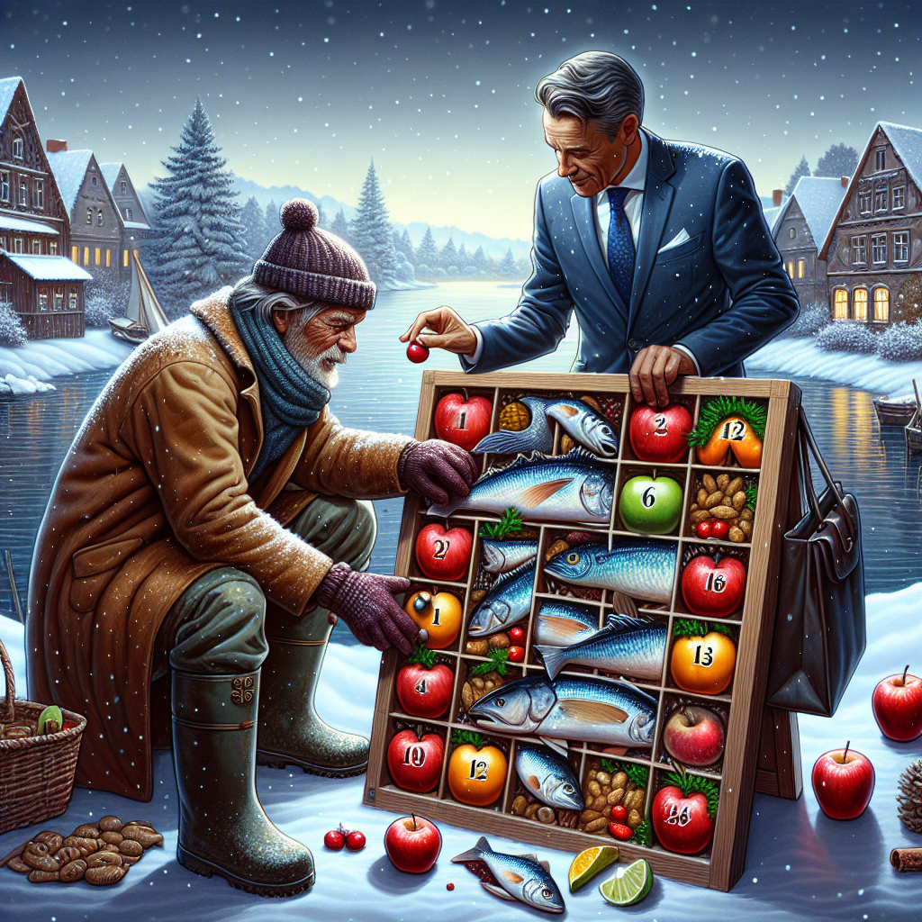 “Politimand og fisker går sammen om at fremme sund livsstil i årets julekalender.”