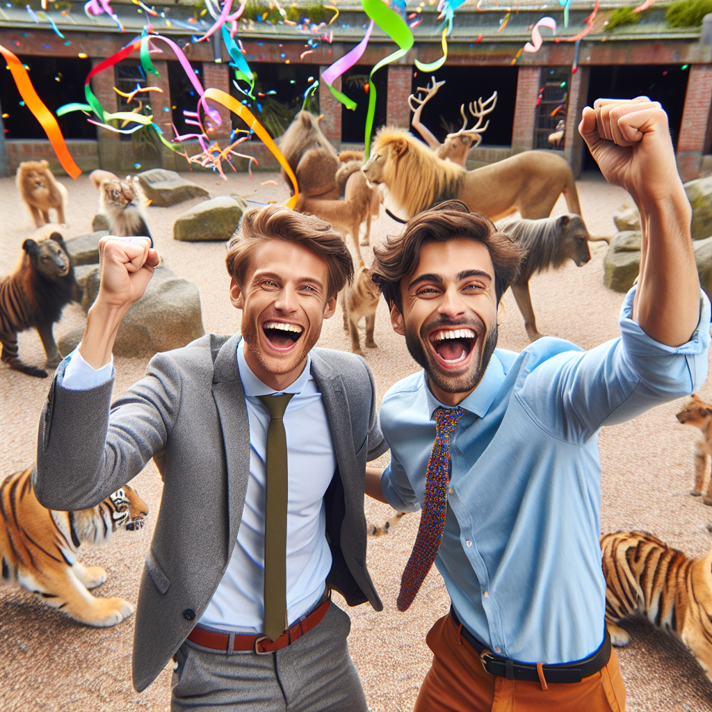 “Nick & Jay Skaber Farverig og Festlig Erhvervssucces i Odense Zoo”