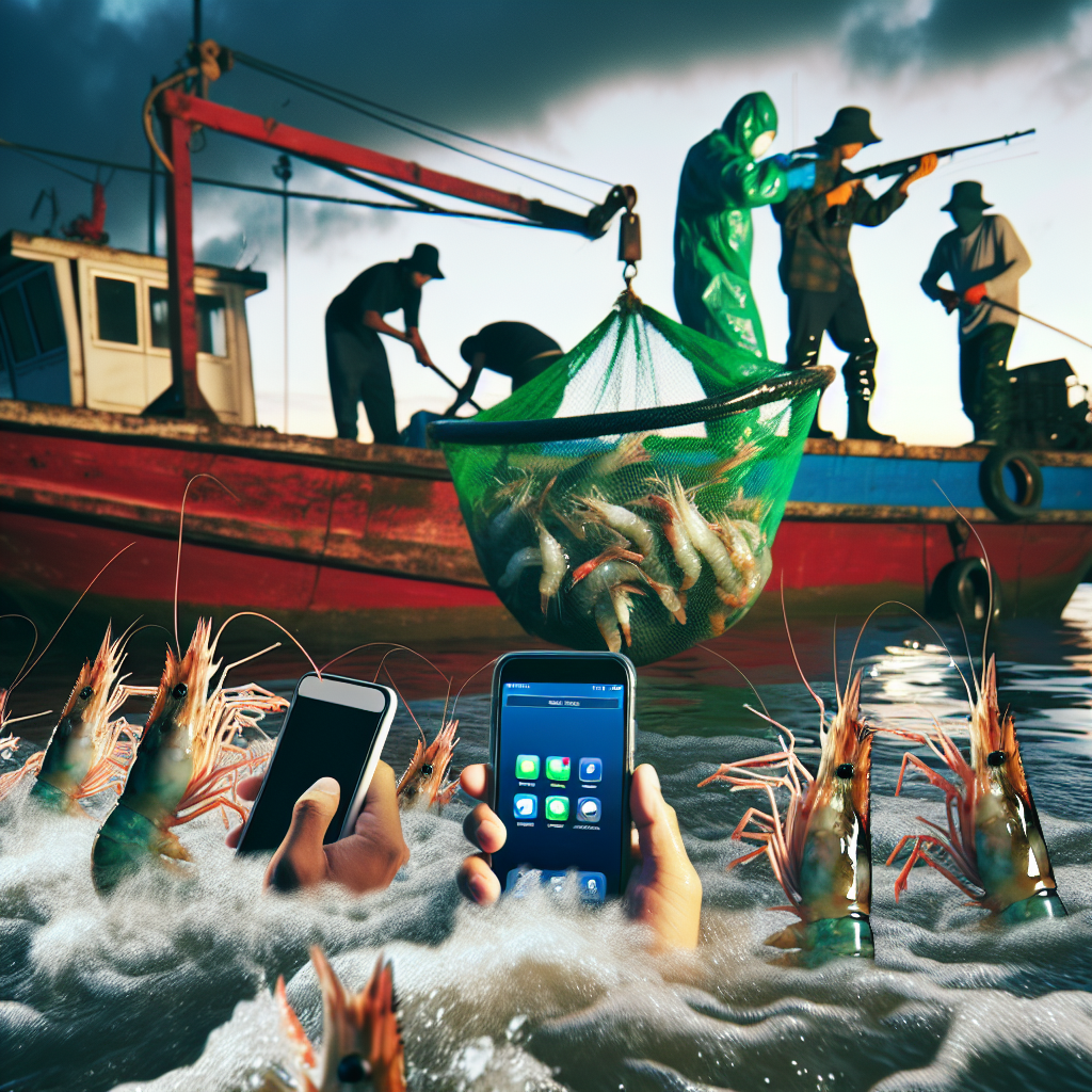 “Ny app revolutionerer fiskeindustrien: Rejefiskere kan nu vaske fangsten på 10 minutter, men resultaterne er virkelig dårlige.”