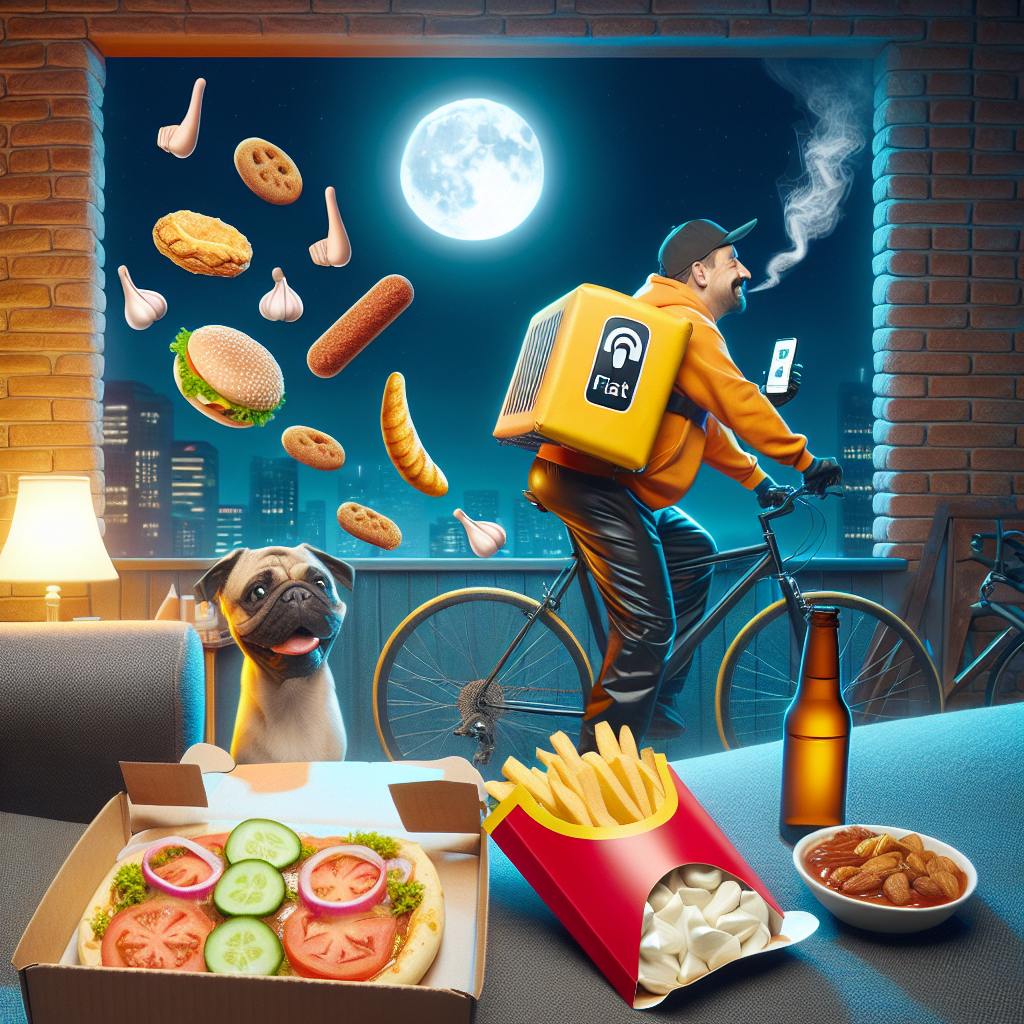 “Ny app til cykelbude: Levering af natmad uden kulstofudslip og med kærligt prutte-filter”