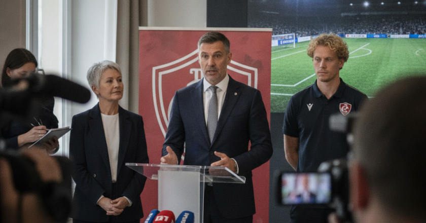 Dansk fodbolds landshold præsenterer ny træner før kommende kvalifikationskamp