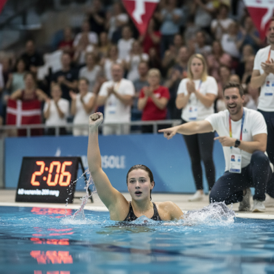 Dansk svømmetalent sætter ny national rekord ved EM i Budapest