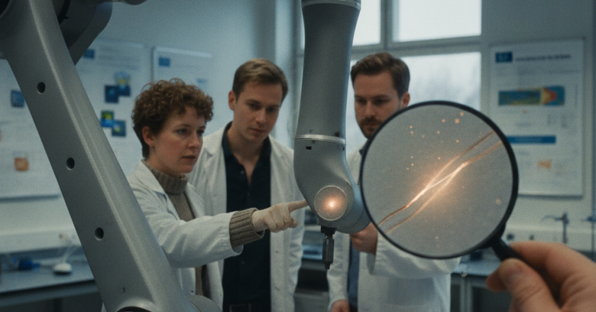 Forskere udvikler selvhelende metal til robotter