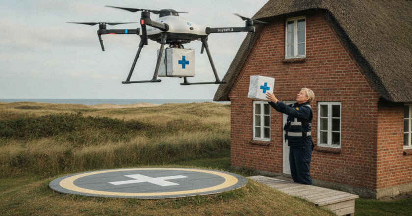 Ny drone transporterer medicin til afsides landsbyer