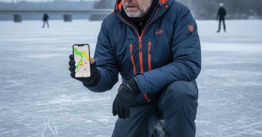 Ny app advarer skøjteløbere om tynd is i realtid