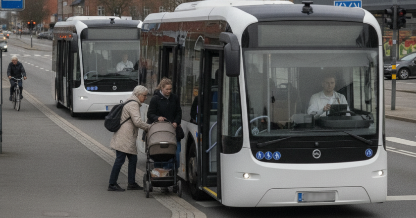 Forsøgsby tester selvkørende busser i daglig drift