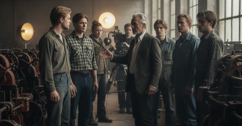 Lokale skuespillere indspiller ny serie på forladt fabrik