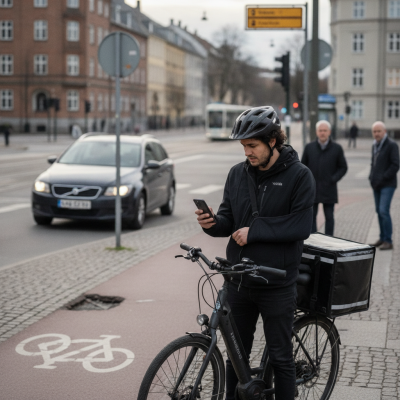 Ny undersøgelse: Cykelbude udsættes for markant flere trafikulykker end bilister