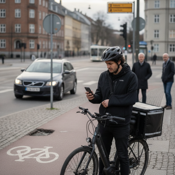Ny undersøgelse: Cykelbude udsættes for markant flere trafikulykker end bilister